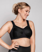 Load image into Gallery viewer, Ulla Kate Non-Padded Wirefree Padded Strap Sports Bra (Black)
