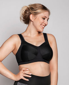 Ulla Kate Non-Padded Wirefree Padded Strap Sports Bra (Black) – LES SAISONS