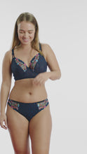 Load and play video in Gallery viewer, Prima Donna FW22 Sedaine Water Blue Plunge Longline Underwire Bra
