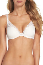 Load image into Gallery viewer, Passionata Brooklyn Foam Plunge Lace Underwire Bra (Black, Talc)
