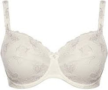 Load image into Gallery viewer, Ulla Carla Full Coverage Embroidered Underwired Bra Ivory
