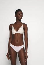 Load image into Gallery viewer, Passionata  (Talc + Bleu Ming) Thelma Plunge Lightly Lined Underwire Bra
