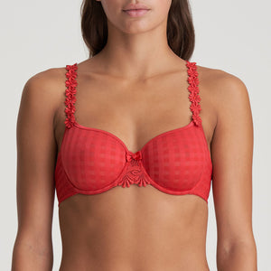Marie Jo Avero Seamless Non-Padded Underwire Bra (Pearly Pink + Scarlet Red)