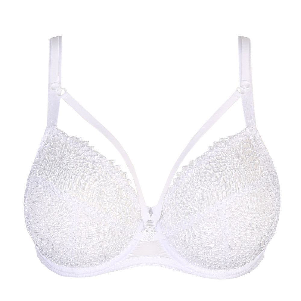 Prima Donna White Sophora Full Cup Removable Strings Unlined Underwire Bra