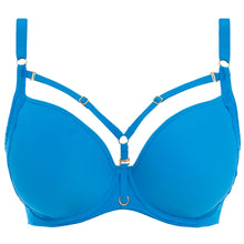 Load image into Gallery viewer, Freya Temptress Med Blue Unlined Plunge Underwire Bra
