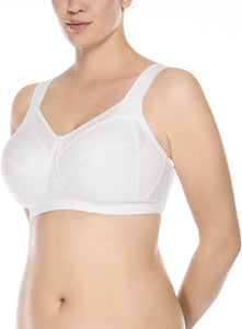 Ulla Kate Non-Padded Wirefree Padded Strap Sports Bra (White)