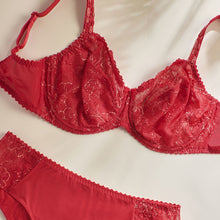Load image into Gallery viewer, Prima Donna Alara Scarlet Red Seamed Lace Underwire Bra

