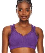 Load image into Gallery viewer, Parfait Dalis Bra Sized Non-Underwire Modal &amp; Lace J-Hook Bralette (Amethyst)
