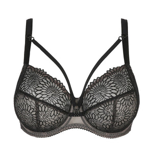 Black invisible lace underwire full cup bra | MELODY | Empreinte Official  Boutique
