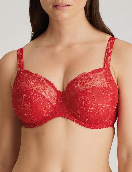 AMBRIELLE BRA 38DD Red Lace Underwire High Sides Smooth Back Beautiful  £17.45 - PicClick UK