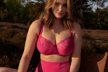 Load image into Gallery viewer, Prima Donna SS23 Disah Electric Pink Balcony Tulip Seam Underwire Bra
