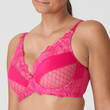 Load image into Gallery viewer, Prima Donna SS23 Disah Electric Pink Half Padded Plunge Underwire Bra
